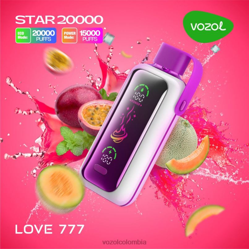 VOZOL Vape Colombia - VOZOL STAR 20000 amor 777 RNR2N12
