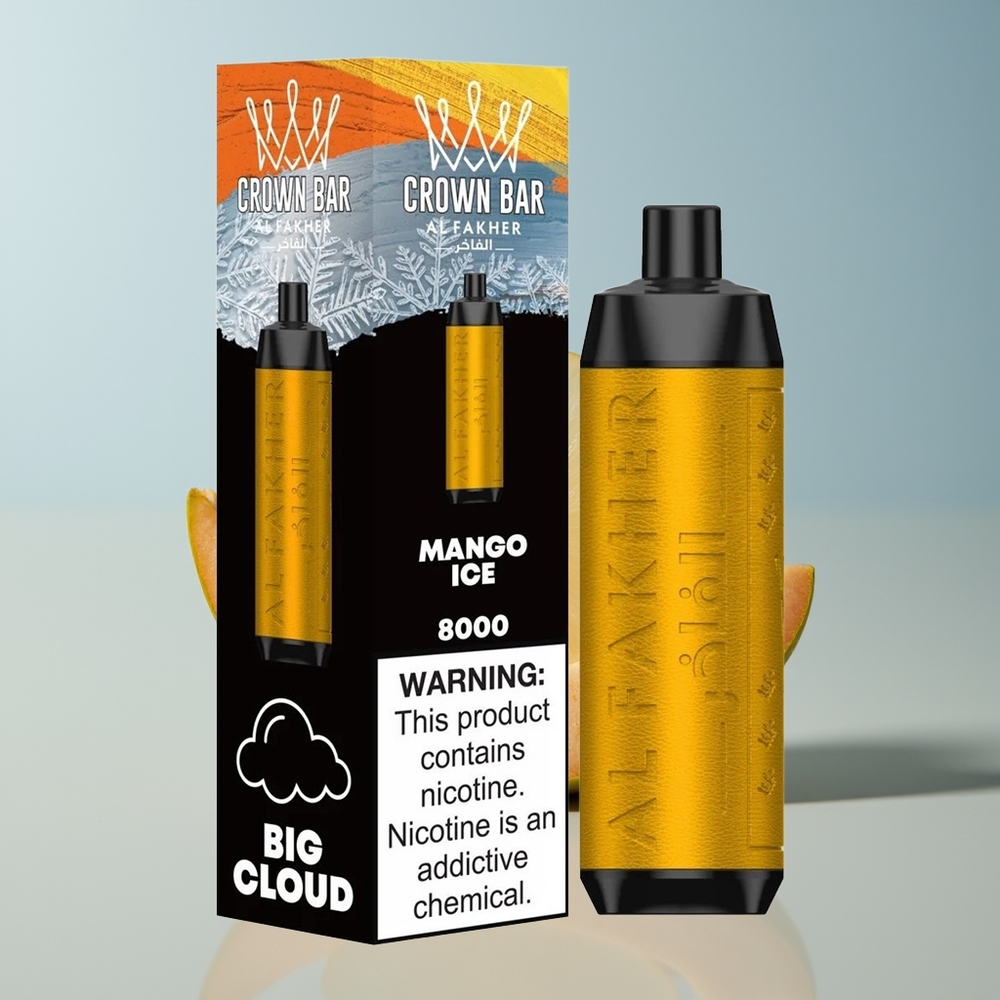 Al Fakher Crown Bar 8000 Crystal Helado de Mango con Batería de 600mAh
