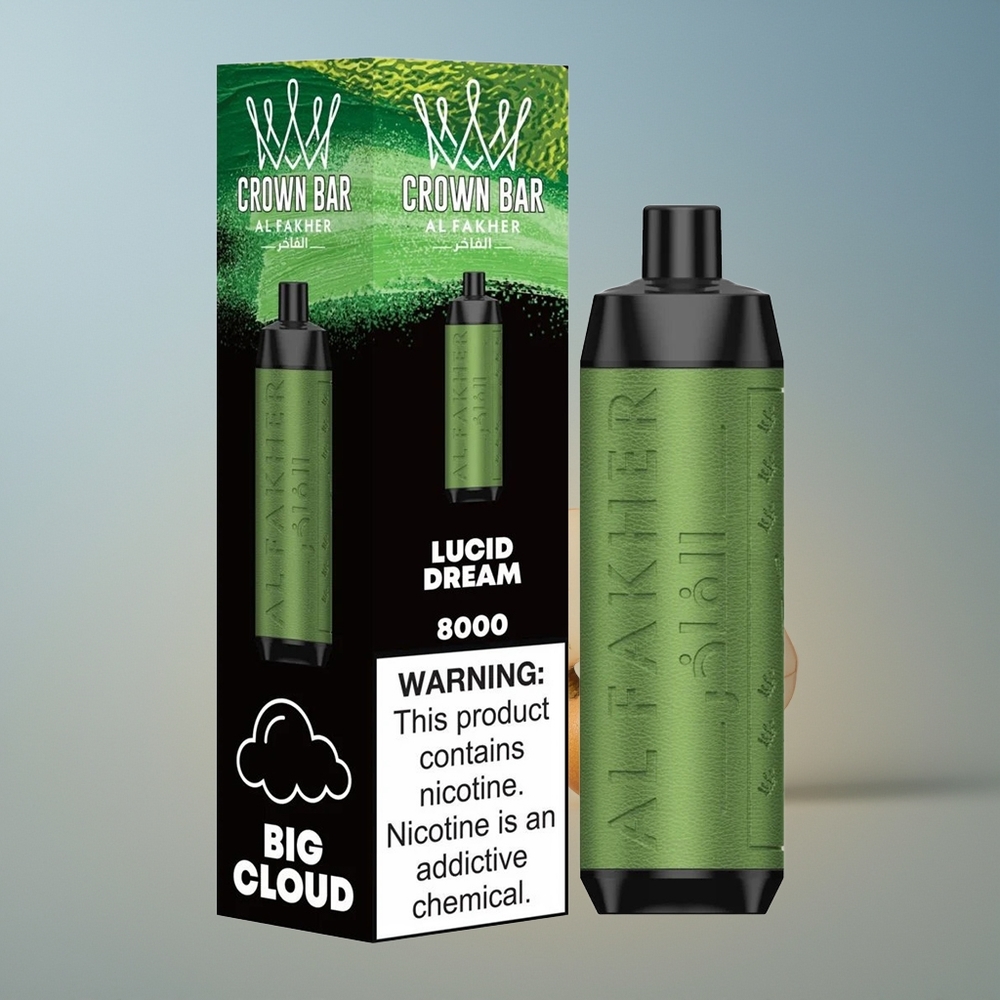 Al Fakher Crown Bar 8000 Crystal Sueño Lúcido Cristal con Batería 600mah