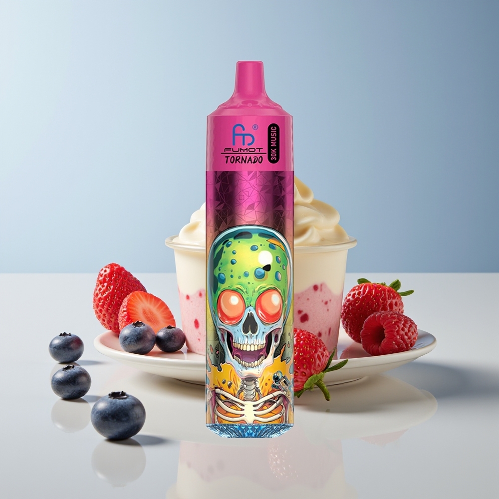 Fumot Randm Tornado 30000 Helado de Arándano Fresa Frambuesa con Pantalla LED