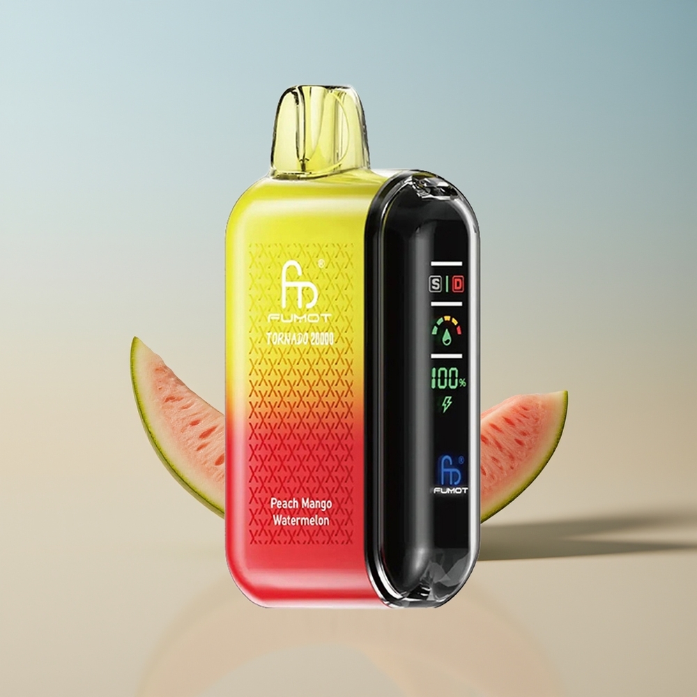 Fumot Tornado 20000 Durazno Mango Sandía con Batería Recargable
