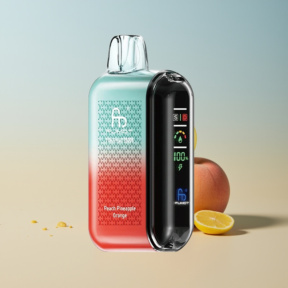 Fumot Tornado 20000 Durazno Piña Naranja con Batería Recargable