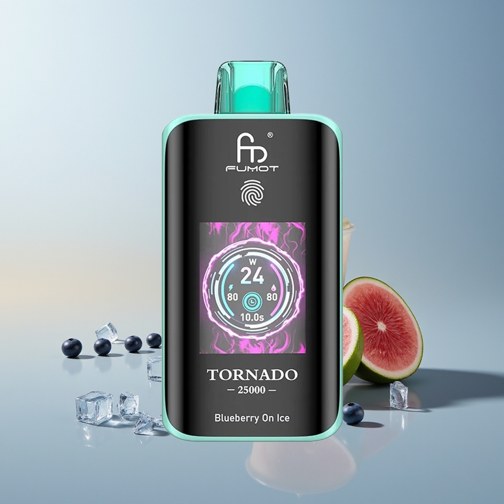 Fumot Tornado 25000 Arándano en Hielo con Pantalla HD