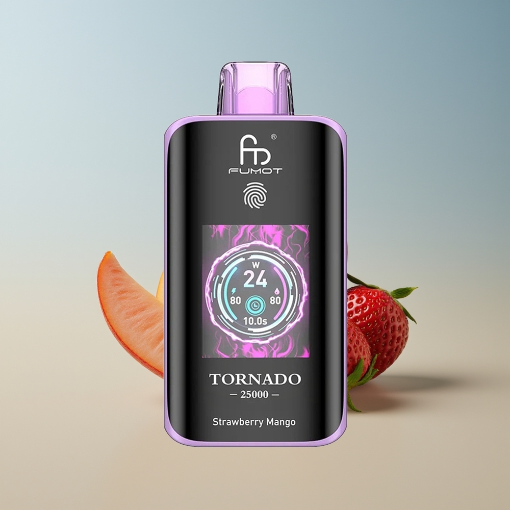 Fumot Tornado 25000 Fresa Mango Pantalla HD