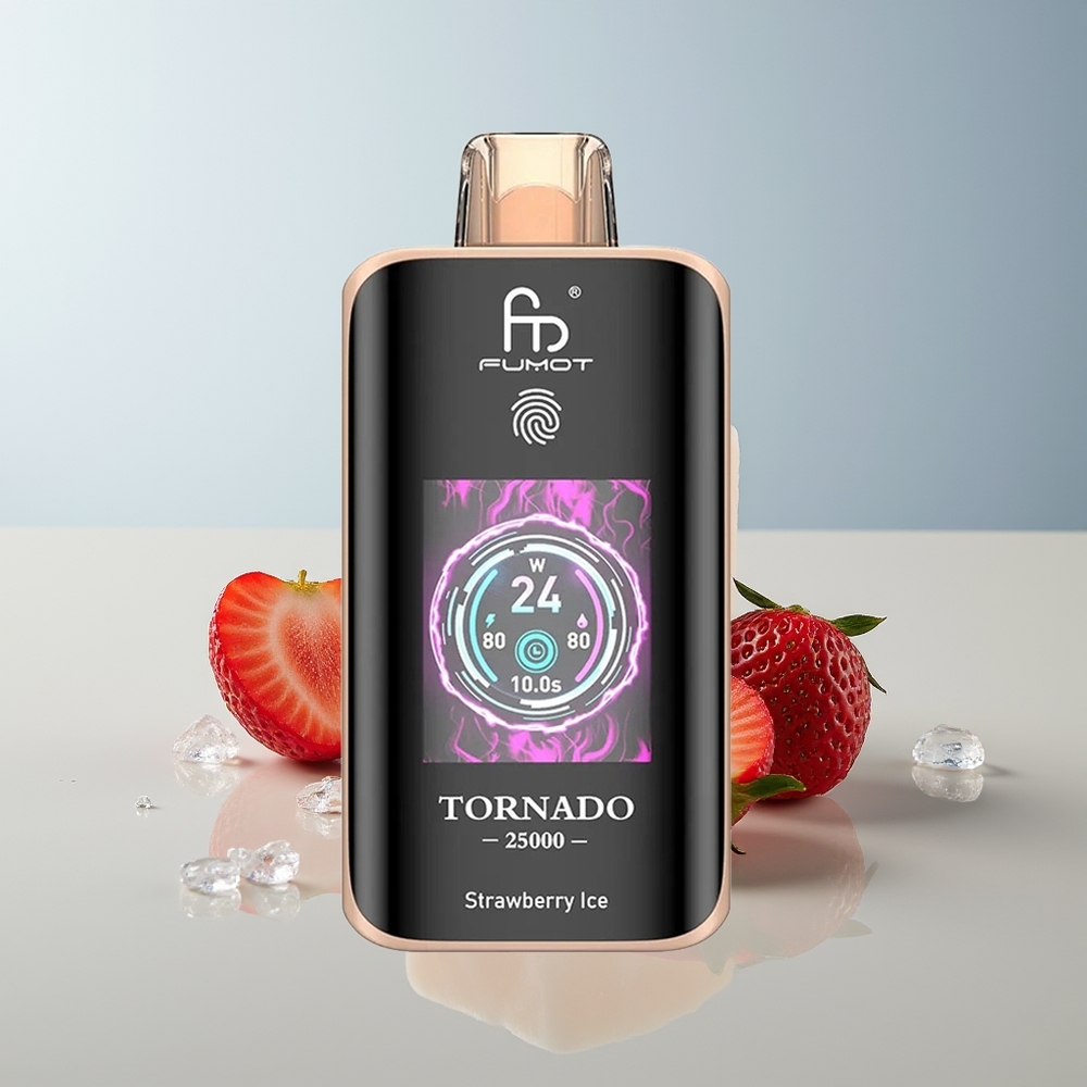 Fumot Tornado 25000 Helado de Fresa con Pantalla HD