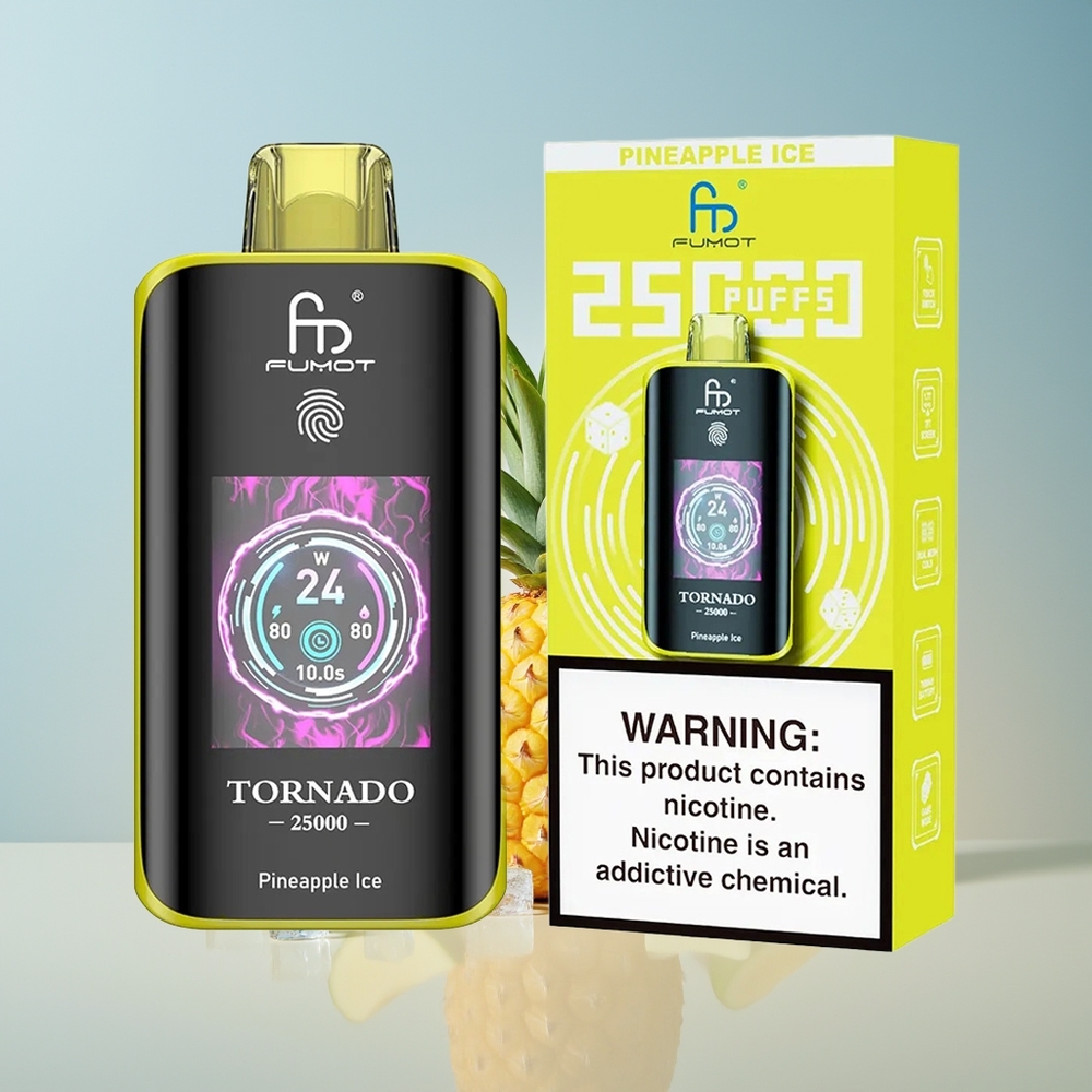 Fumot Tornado 25000 Piña Hielo Pantalla HD