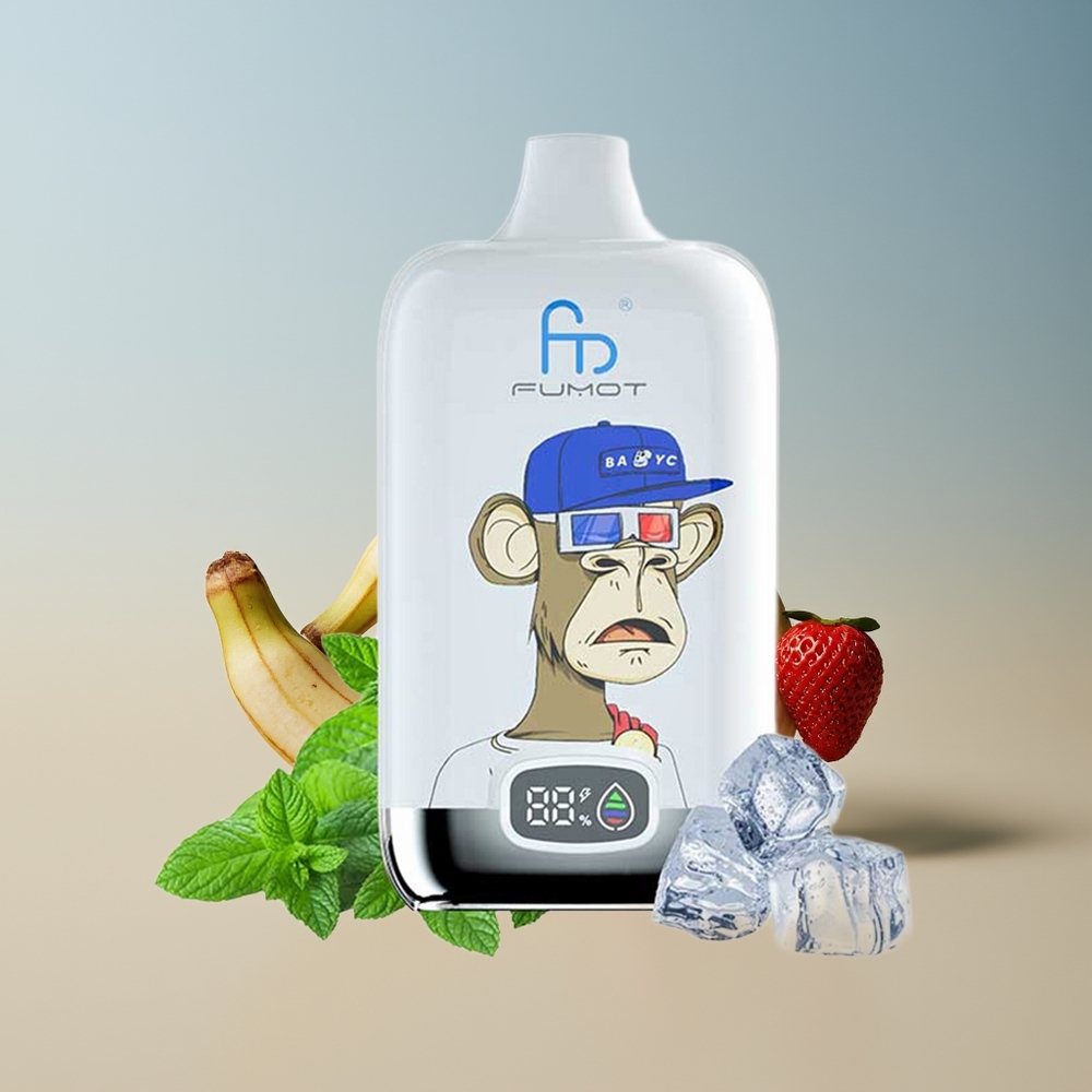 Fumot Tornado Digital Box 12000 Fresa Banana 20ml Malla