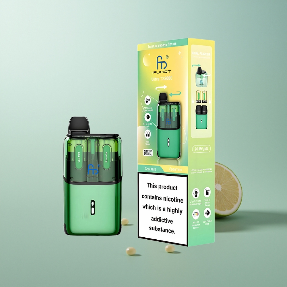 Fumot Ultra T32000 Menta Fresca - Hierbabuena con Carga Rápida Tipo-C