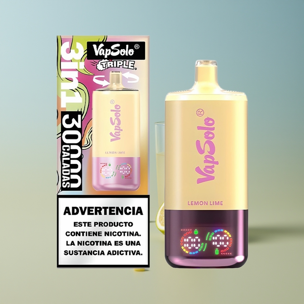 Vapsolo Triple 30000 Lima Limón Tipo-C 40ml