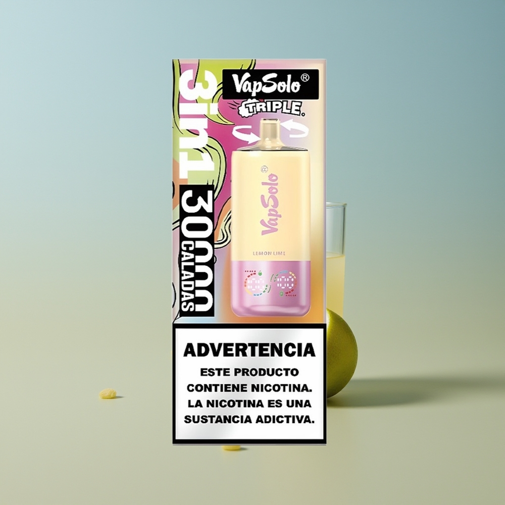 Vapsolo Triple 30000 Lima Limón Tipo-C 40ml