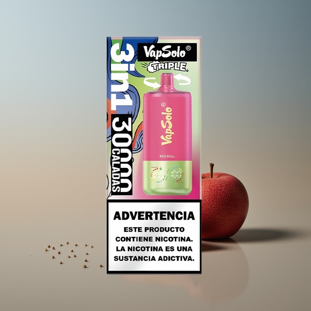 Vapsolo Triple 30000 Toro Rojo Tipo-C 40ml