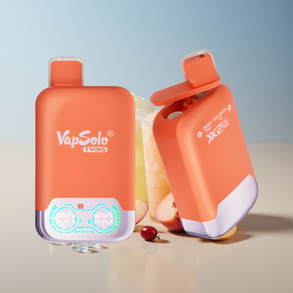 Vapsolo Twins 20000 Cereza Cola & Melocotón Jugoso Hielo 40ml
