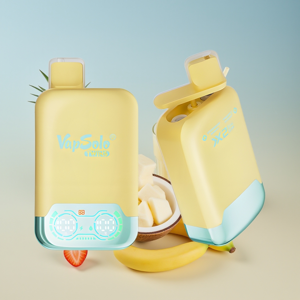 Vapsolo Twins 20000 Piña Coco & Fresa Plátano con 40ml de E-Líquido