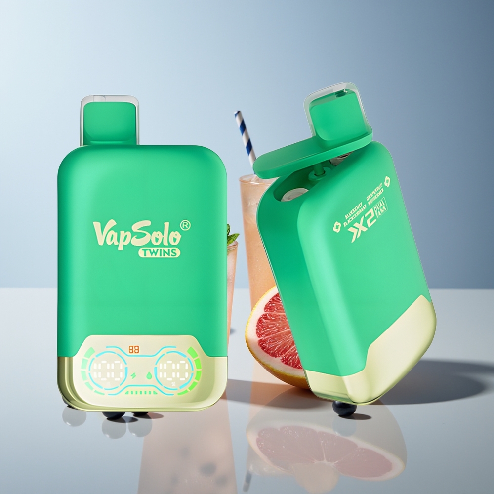 Vapsolo Twins 20000 Refrescante de Arándano, Grosella Negra y Pomelo con 40 ml