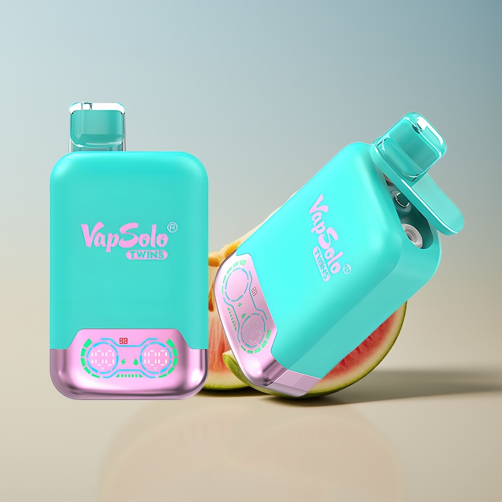 Vapsolo Twins 20000 Triple Melón & Frambuesa Sandía con 40 ml de E-Líquido