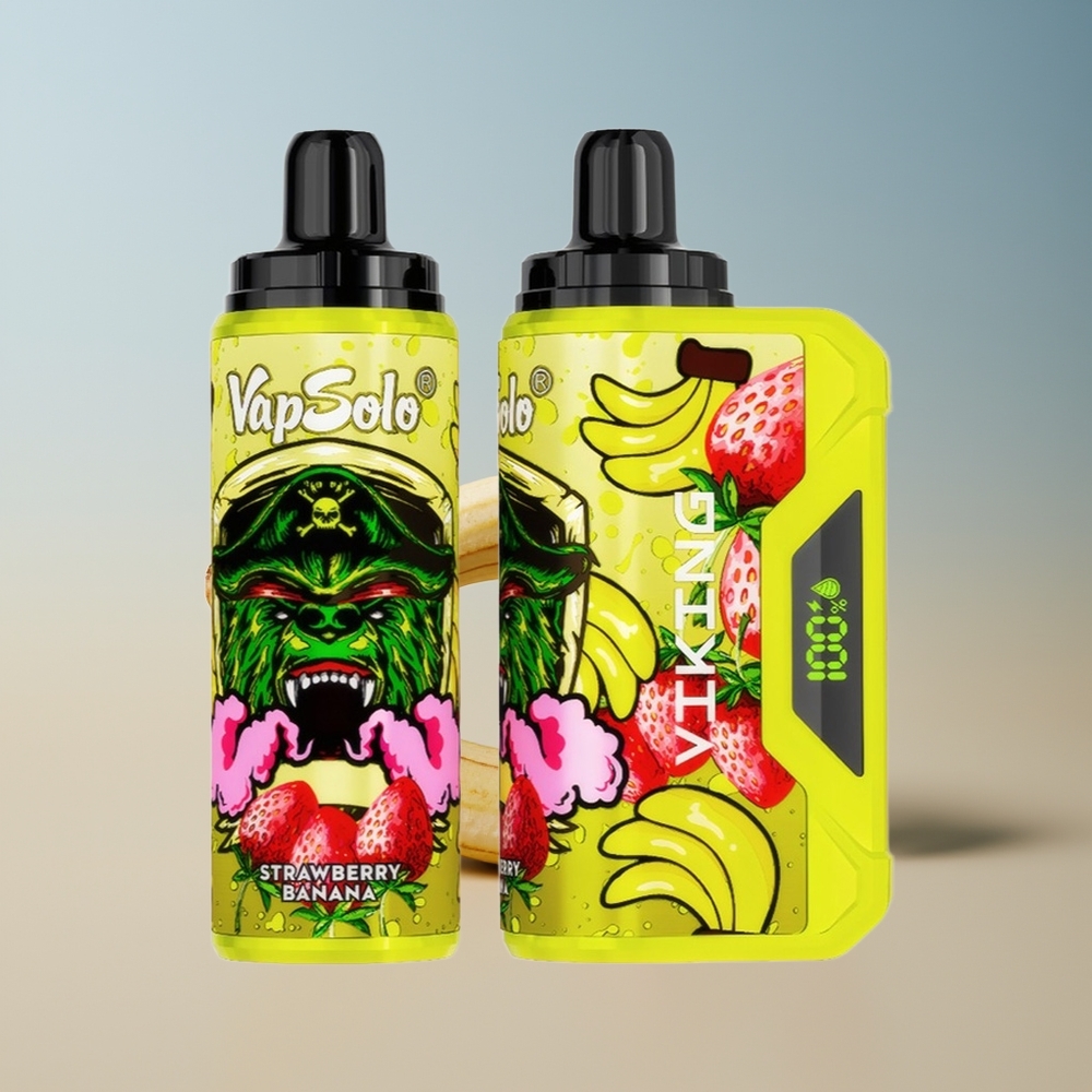 VapSolo VIKING 12000 Fresa Plátano Tipo-C 22ml