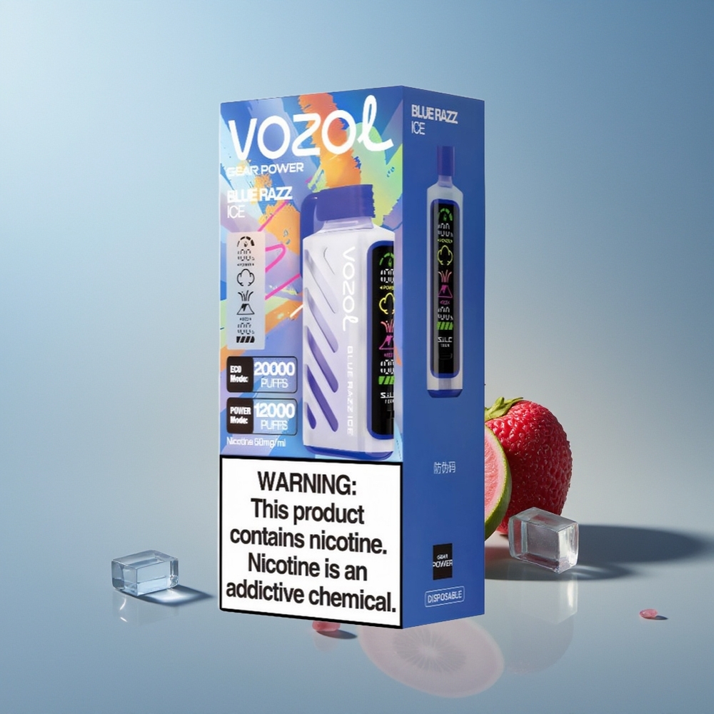 VOZOL Gear Power 20000 Azul Frambuesa Hielo con Pantalla Completa