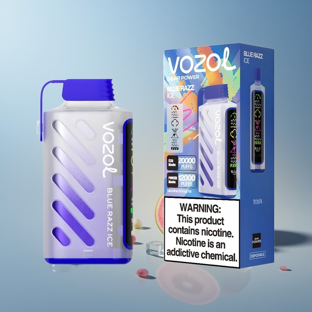 VOZOL Gear Power 20000 Azul Frambuesa Hielo con Pantalla Completa