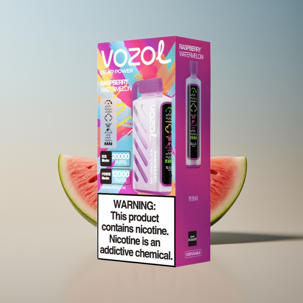 VOZOL Gear Power 20000 Frambuesa Sandía con Pantalla Completa