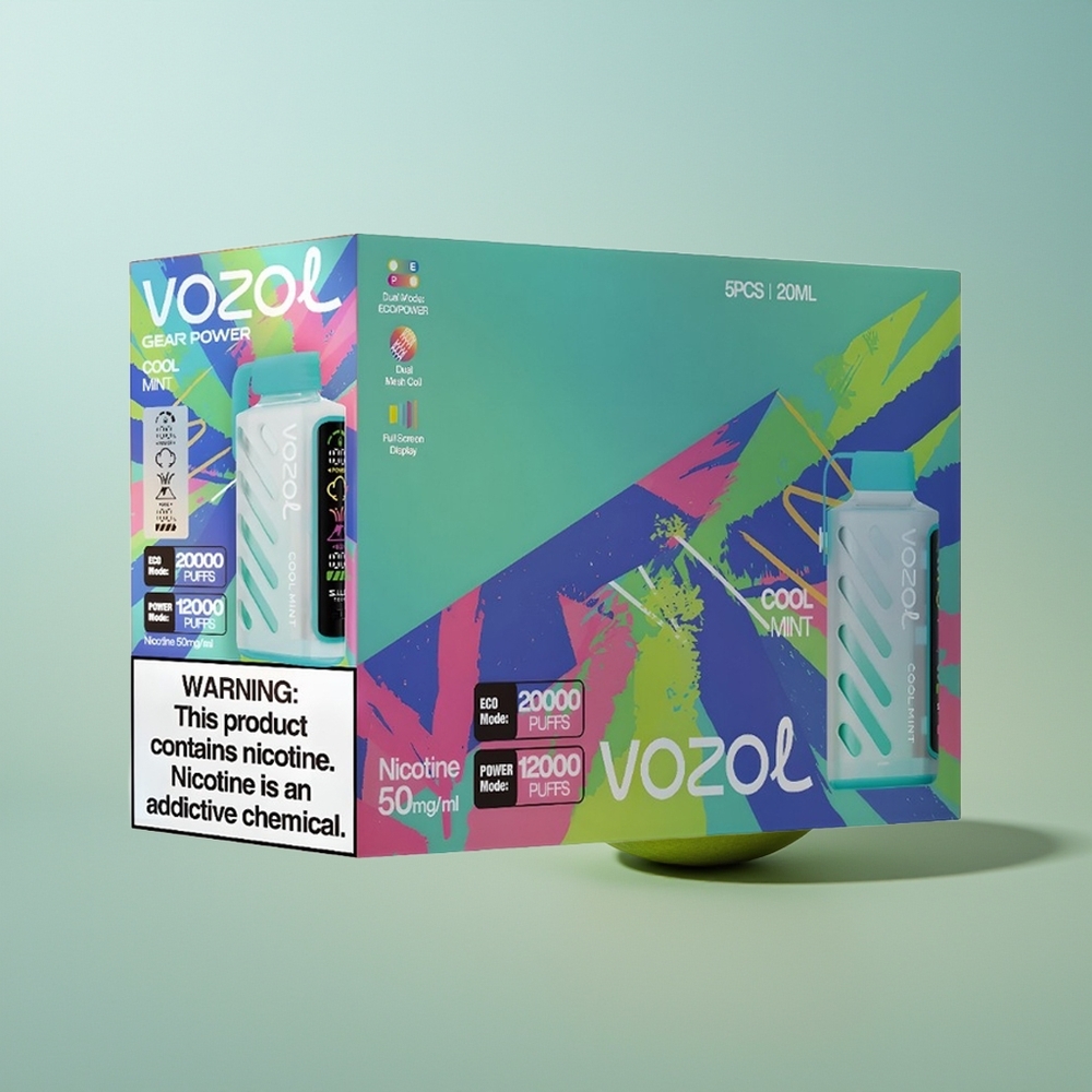 VOZOL Gear Power 20000 Menta Fresca con Pantalla Completa