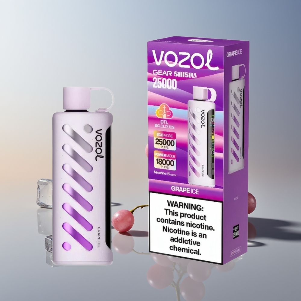 VOZOL Gear Shisha 25000 Helado de Uva con Doble Malla