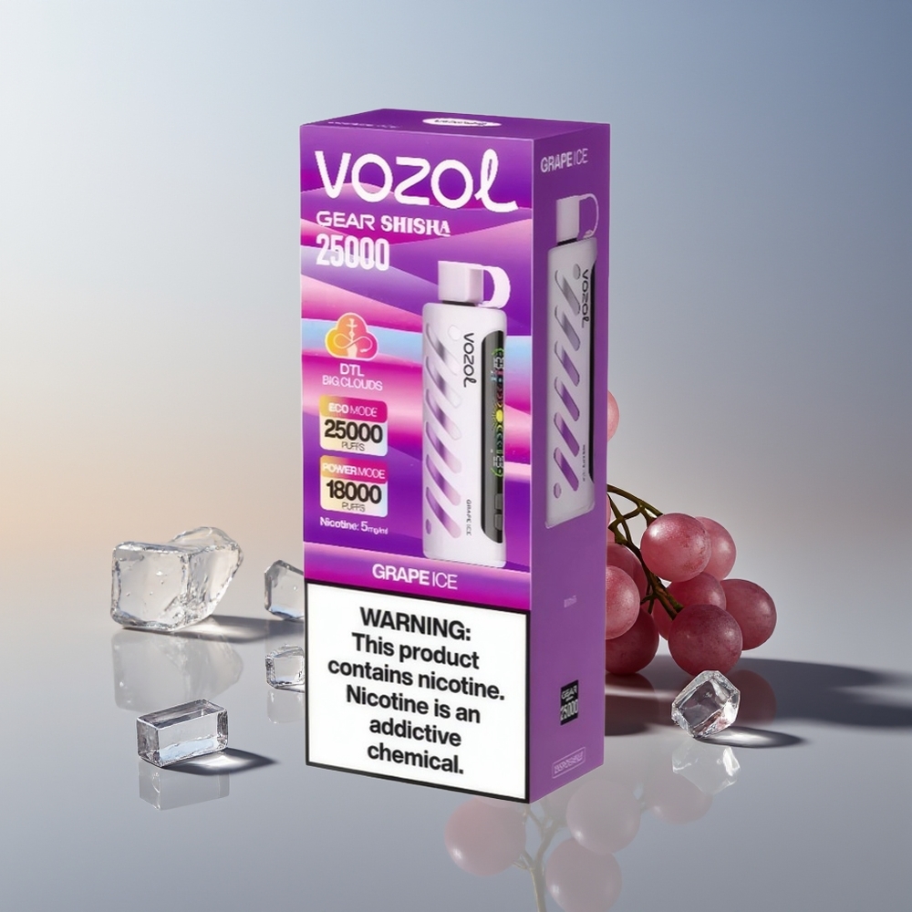 VOZOL Gear Shisha 25000 Helado de Uva con Doble Malla