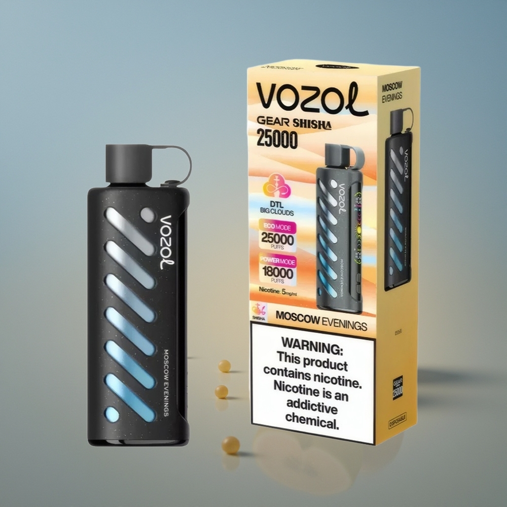 VOZOL Gear Shisha 25000 Noches de Moscú con 30 Sabores Deliciosos
