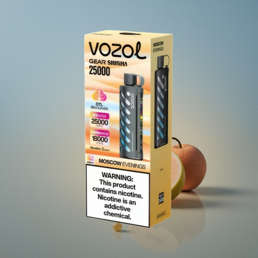 VOZOL Gear Shisha 25000 Noches de Moscú con 30 Sabores Deliciosos