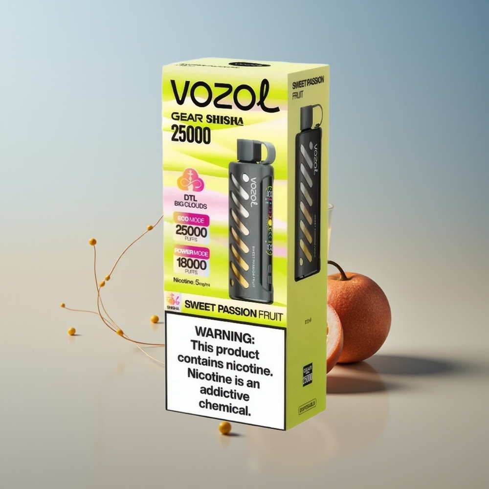 VOZOL Gear Shisha 25000 Pasión Frutal con Dual Malla