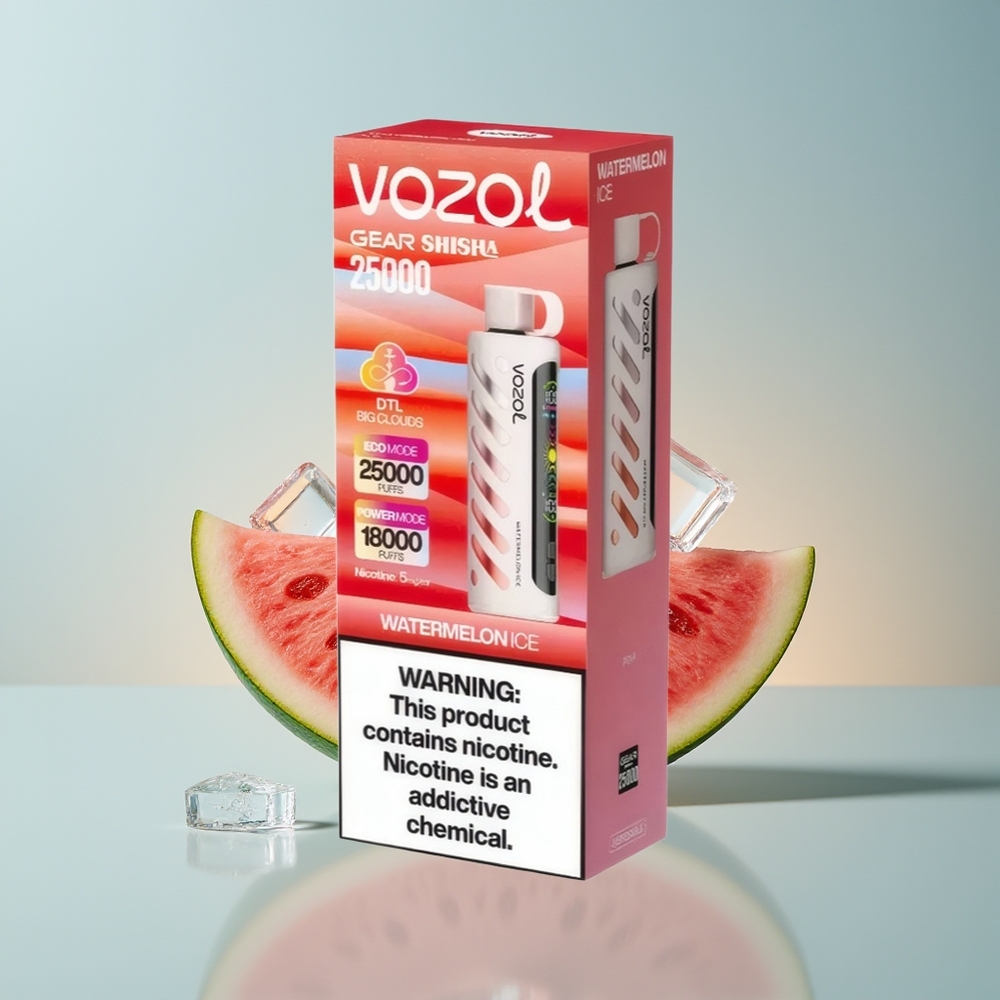 VOZOL Gear Shisha 25000 Sandía Hielo con Dual Mesh