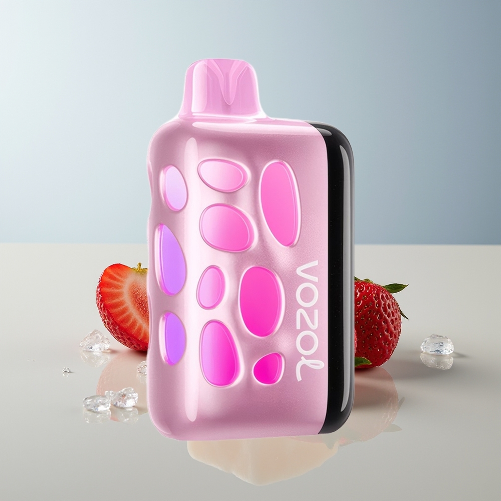 VOZOL RAVE 40000 Helado de Fresa Resplandor Vibrante